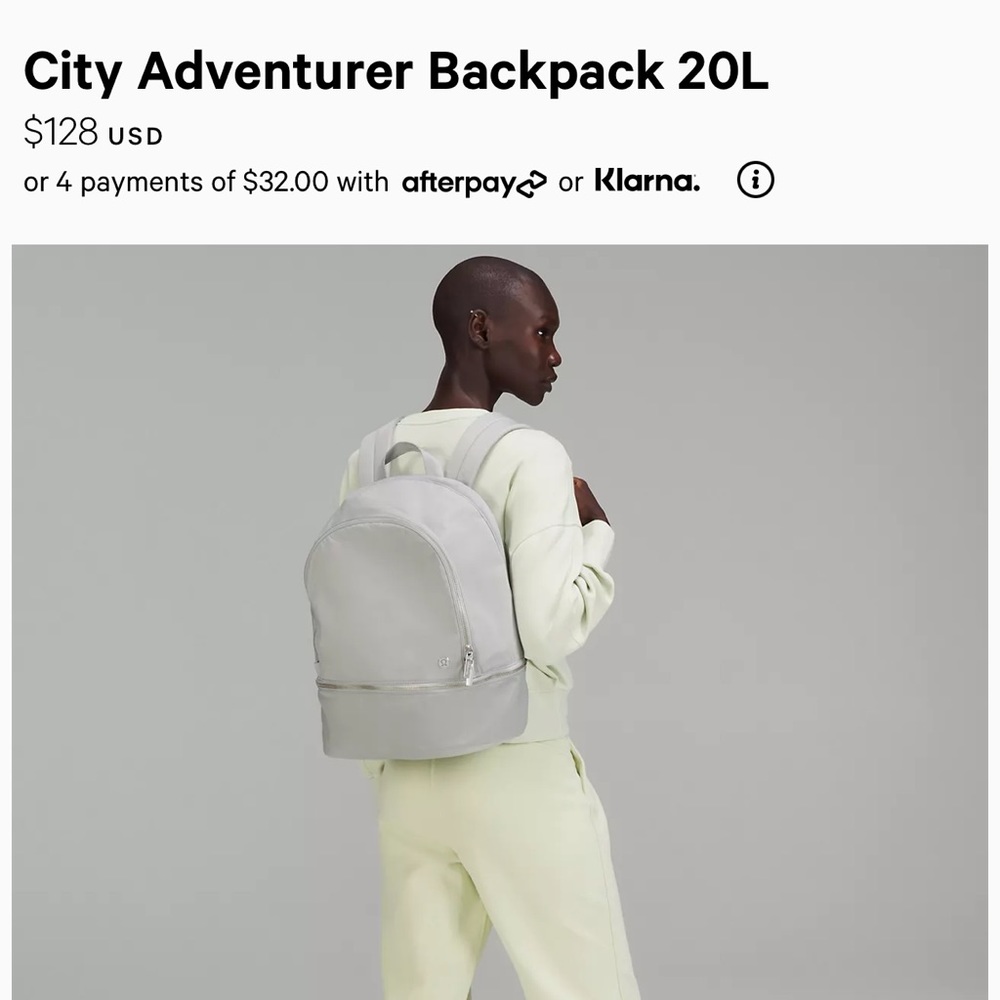 Lightly used lululemon backpack